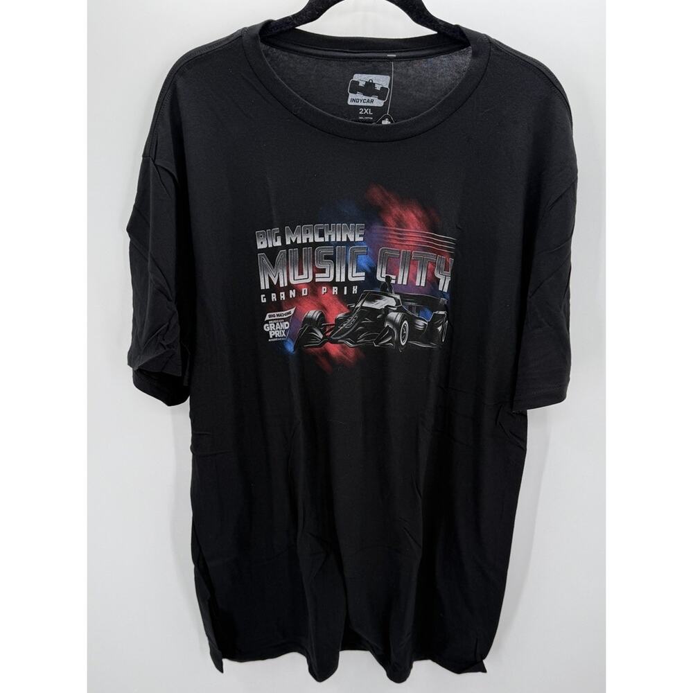 IndyCar Men's T-Shirt Black Ghost Stadium Big Machine Music City TN New 2XL